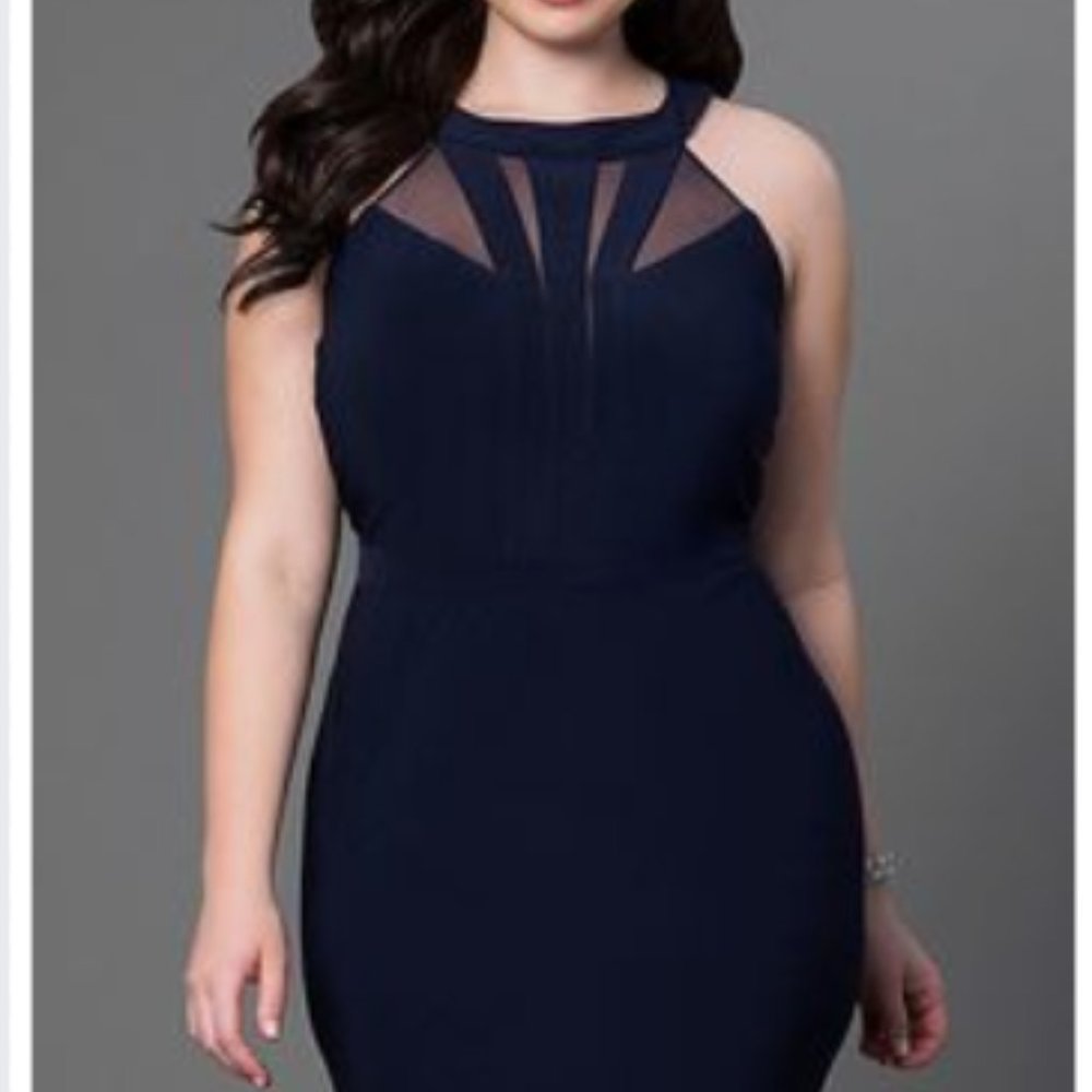 New Woman Navy Blue Dress (NEW) Formal/Dinner Dress SZ 18W